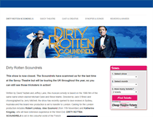 Tablet Screenshot of dirtyrottenscoundrelsthemusical.com